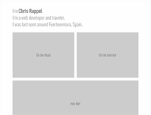 Tablet Screenshot of chrisruppel.com